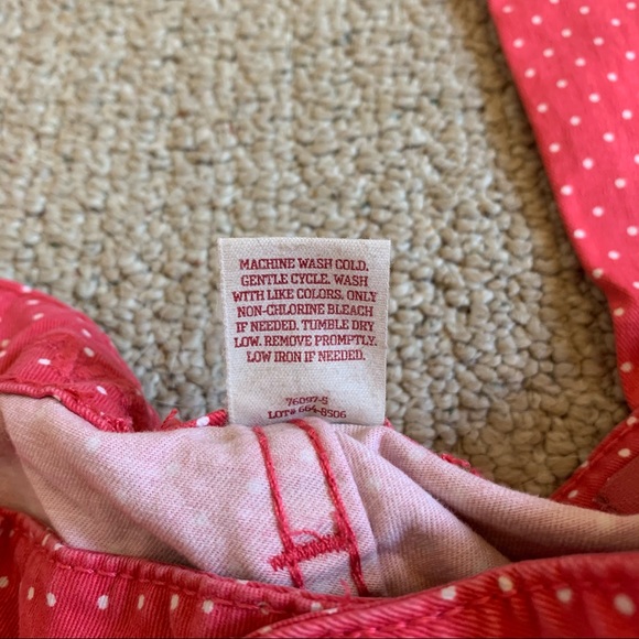 Arizona Pink Polka Dot Ankle Pants - Picture 3 of 6